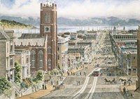 Their Sunday Best,  California & Dupont In San Francisco Fine Art Print