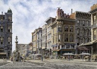 San Francisco,  Latta's Fountain, Market & Geary Sts. Fine Art Print