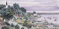 Sunset, East Bay Mackinac Fine Art Print