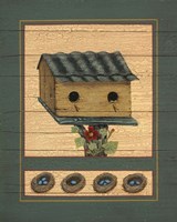 Purple Birdhouse Fine Art Print