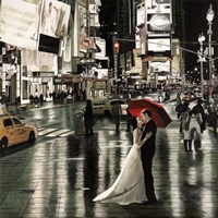 Romance in New York Fine Art Print