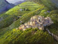 Villaggio sui Monti Fine Art Print