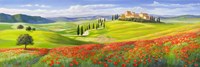 Verso il Borgo in Toscana Fine Art Print