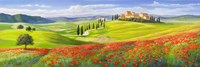 Verso il Borgo in Toscana Fine Art Print