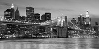 Brooklyn Bridge at Night Fine Art Print