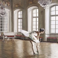 Rehearsing Ballerina Fine Art Print