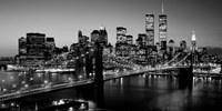 Brooklyn Bridge, NYC BW Pano Fine Art Print