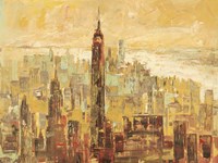 Tramonto su Manhattan Fine Art Print