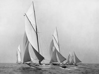 Saliboats Sailing Downwind, ca. 1900-1920 Fine Art Print