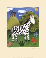 Zara the Zebra Fine Art Print