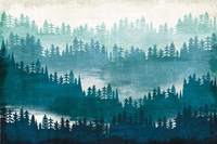 Mountainscape Blue Fine Art Print
