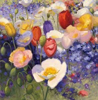 Tulips and Poppy Party Fine Art Print