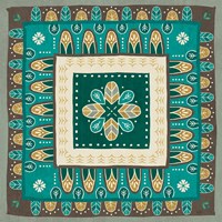 Cool Feathers Tiles III Fine Art Print