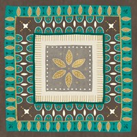 Cool Feathers Tiles IV Fine Art Print