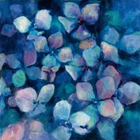 Midnight Blue Hydrangeas Fine Art Print