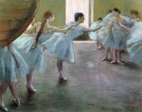 Dancers at Rehearsal Fine Art Print