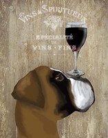 Dog Au Vin Boxer Framed Print