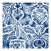 Watercolor Indigo IV Fine Art Print