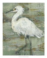 Textured Heron I Fine Art Print