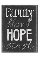 Chalkboard Faith IV Fine Art Print