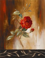 Crimson Rose I Fine Art Print