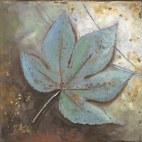 Turquoise Leaf II Fine Art Print