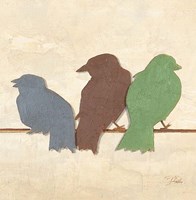 Birds III (assorted colors) Fine Art Print