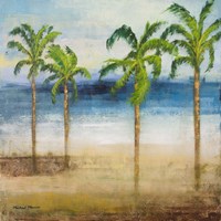 Ocean Palms I Fine Art Print