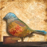 Bird of Collage I Fine Art Print