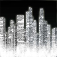 Black and White City I Fine Art Print
