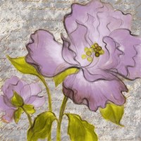 Purple Florals I Framed Print