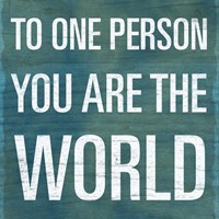 One Person Fine Art Print