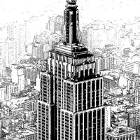 Empire State Sketch Fine Art Print