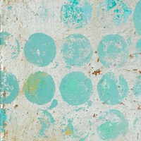 Aqua Circles I Framed Print