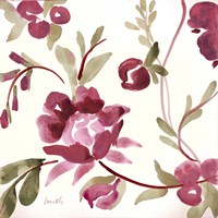 French Floral in Marsala Fine Art Print