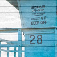 Life Guard Beach Shack Fine Art Print