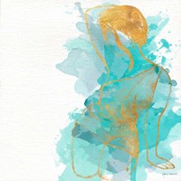 Seated Watercolor Woman II Fine Art Print