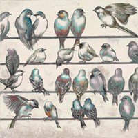 Gleeful Gathering II Framed Print