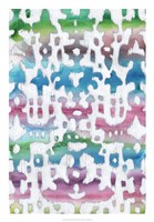 Watercolor Ikat I Fine Art Print