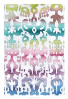 Watercolor Ikat II Fine Art Print