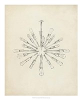 Mid Century Chandelier III Fine Art Print