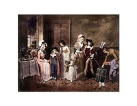 Black Monday or Deaprture for School Fine Art Print