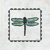 Dragonfly Stamp Fine Art Print