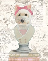 Canine Couture Newsprint II Framed Print