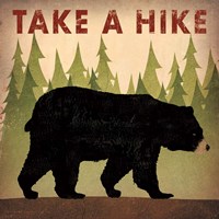 Take a Hike Black Bear Framed Print