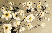 Anemones Japonaises Blancs Fine Art Print