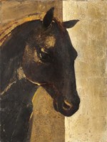 Trojan Horse I Gold Fine Art Print