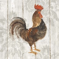 Farm Friend III on Barn Board Fine Art Print