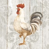 Farm Friend IV on Barn Board Fine Art Print