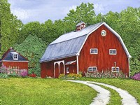 The Hollyhock Farm Fine Art Print